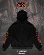 "3R" - Oversized ZIP-UP Hoodie