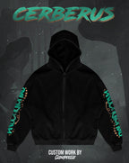 "Hade's Cerberus" - Oversized ZIP-UP Hoodie