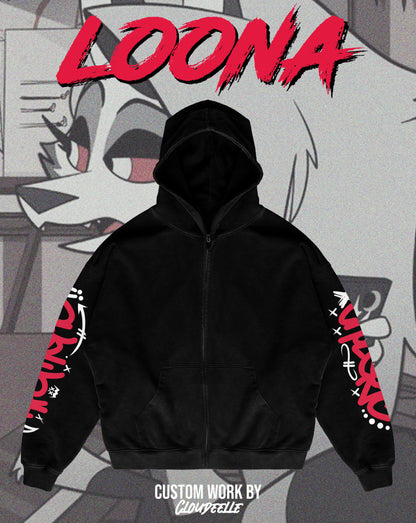 "Loona" - Oversized ZIP-UP Hoodie