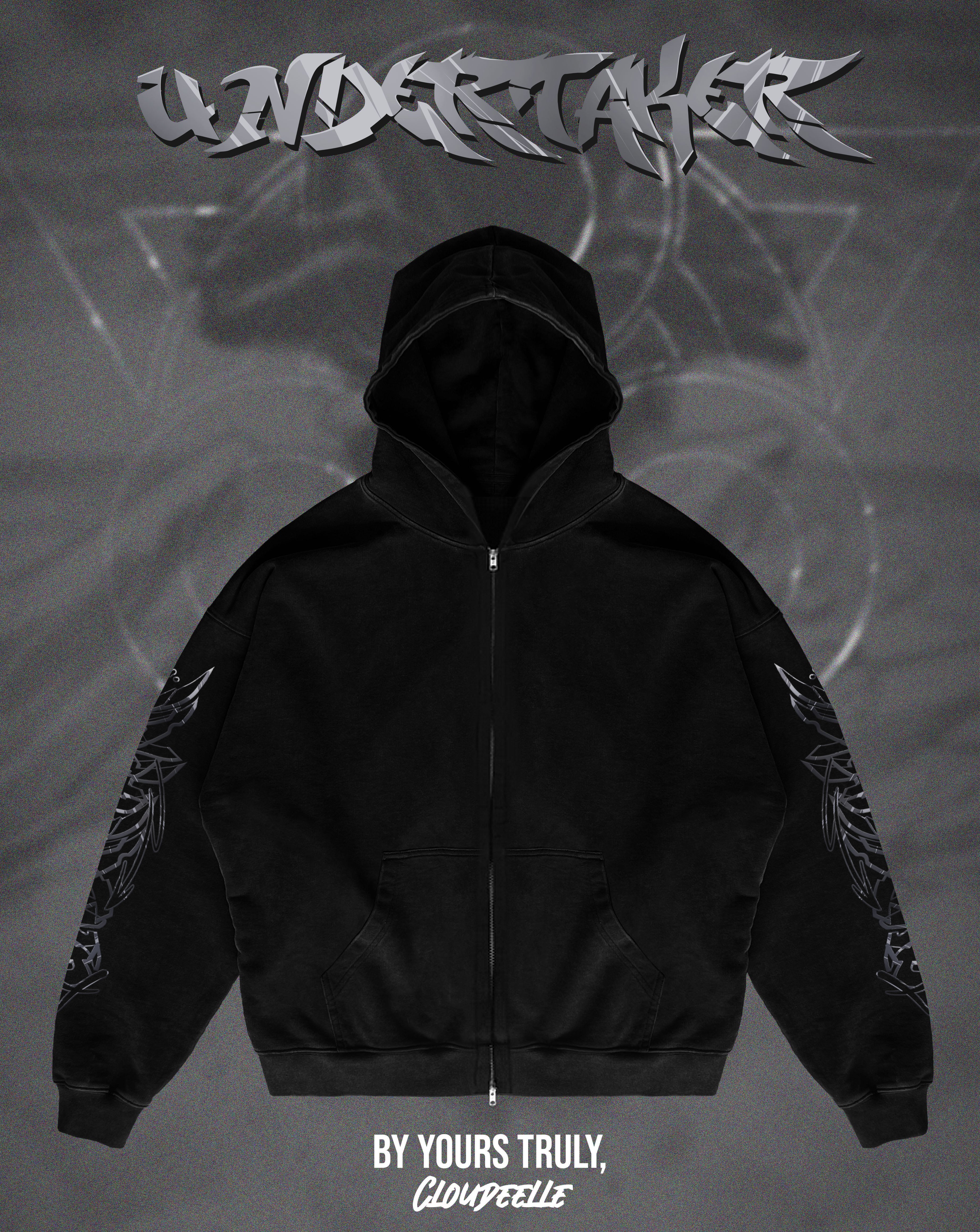 "Undertaker" - Oversized ZIP-UP Hoodie