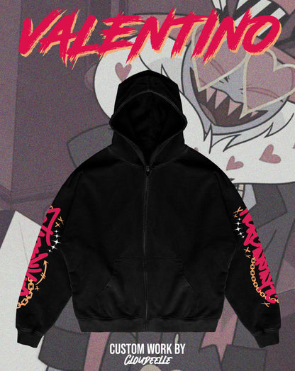 "Valentino" - Oversized ZIP-UP Hoodie