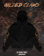 "Gilded Claws" - Oversized ZIP-UP Hoodie