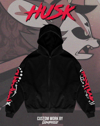 "Husk" - Oversized ZIP-UP Hoodie