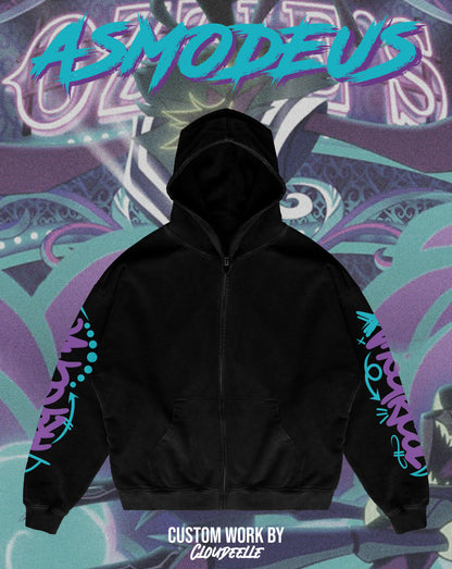 "Asmodeus" - Oversized ZIP-UP Hoodie