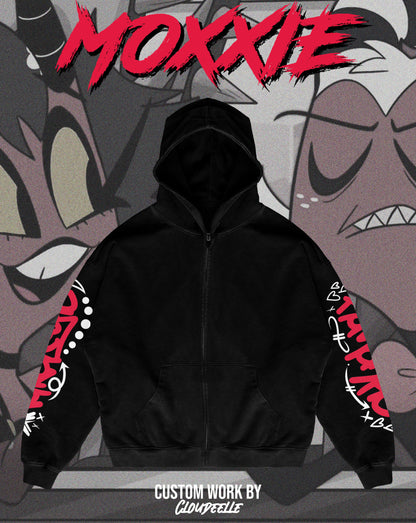 "Moxxie" - Oversized ZIP-UP Hoodie