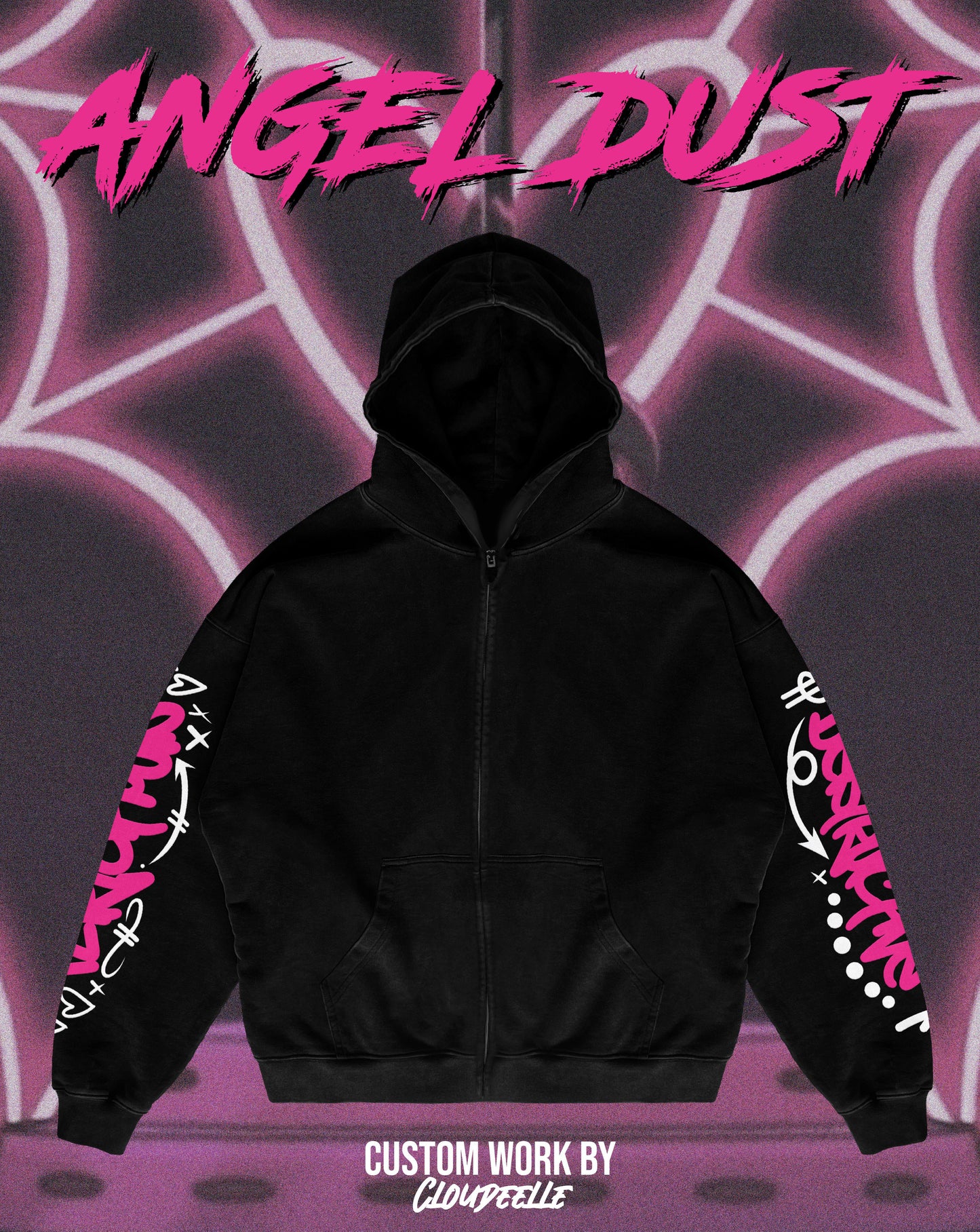 "Angel" - Oversized ZIP-UP Hoodie
