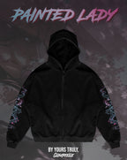 "Painted Lady" - Oversized ZIP-UP Hoodie